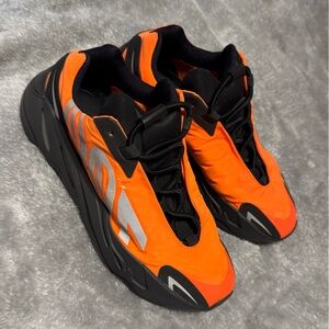 Orange and Black Athletic Sneakers
